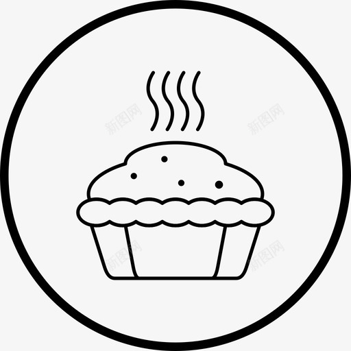 蛋糕巧克力蛋糕杯子蛋糕图标svg_新图网 https://ixintu.com 图标 巧克力 杯子 甜点 线路 蛋糕
