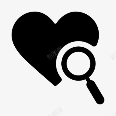 搜索爱寻找浪漫图标图标