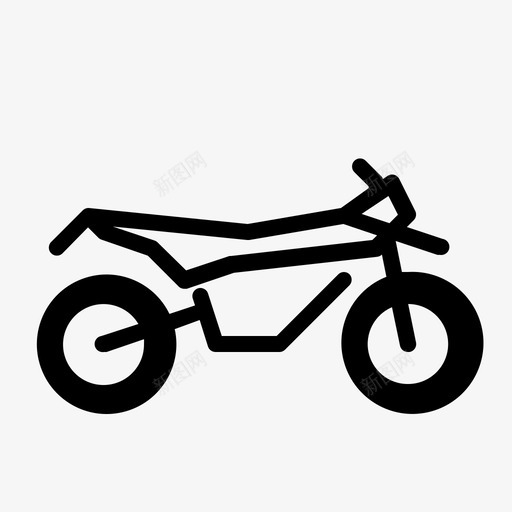 超级摩托车摩托车运输图标svg_新图网 https://ixintu.com 摩托车 超级 轮廓 运输