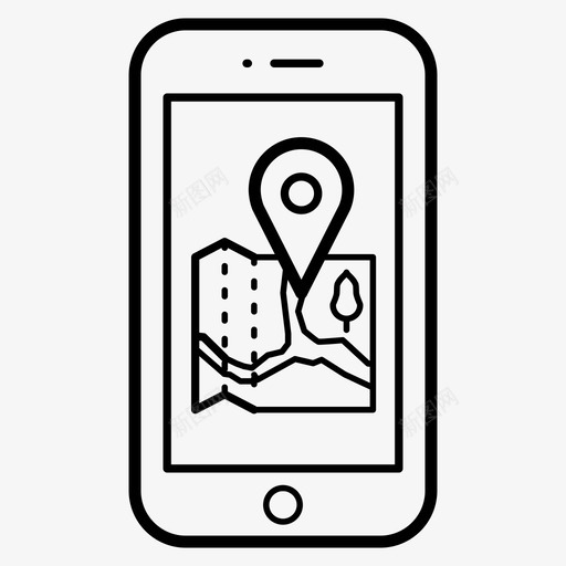 移动gps定位我们位置图标svg_新图网 https://ixintu.com gps 位置 图标 定位 我们 移动 线路