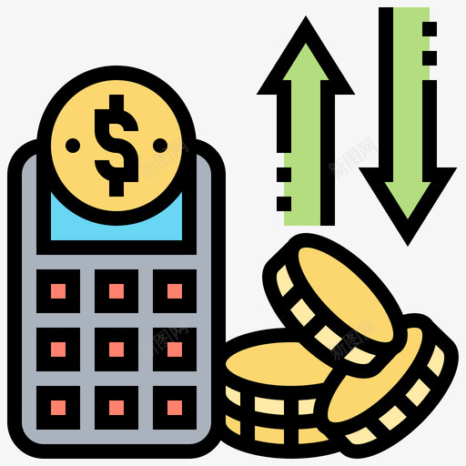 财务会计24线性颜色图标svg_新图网 https://ixintu.com 会计24 线性颜色 财务