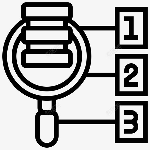 查询数据库管理12线性图标svg_新图网 https://ixintu.com 数据库 查询 管理 线性