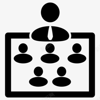 组织结构业务概念图标图标