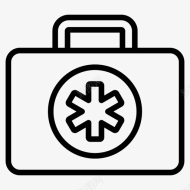 急救箱公文包医疗箱图标图标