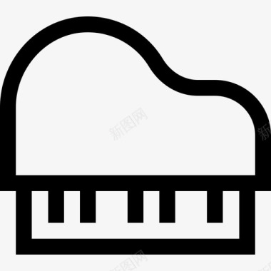 钢琴生日101直线型图标图标
