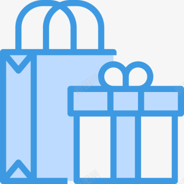 商业与购物商业概念13蓝色图标图标
