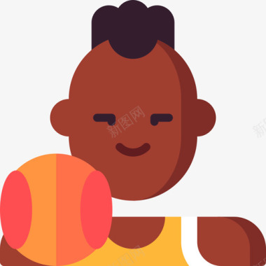 篮球运动员乔布斯9号持平图标图标