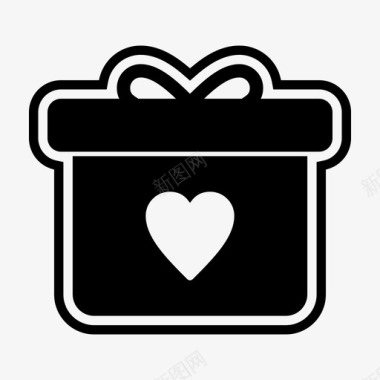 礼品礼盒包裹图标图标