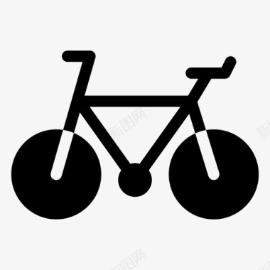 自行车山地自行车赛车图标图标
