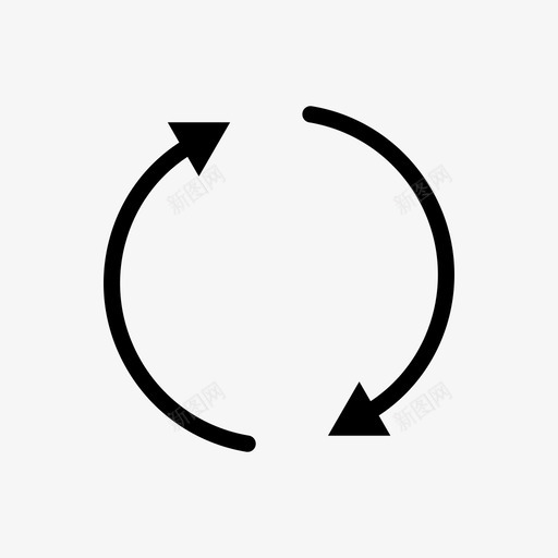 刷新箭头圆圈图标svg_新图网 https://ixintu.com 刷新 加载 圆圈 更新 箭头 重新
