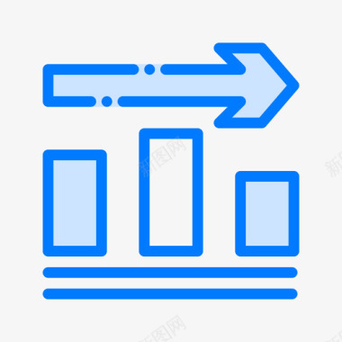 条形图图表16蓝色图标图标