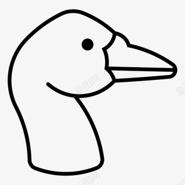 鹅动物鸟图标图标