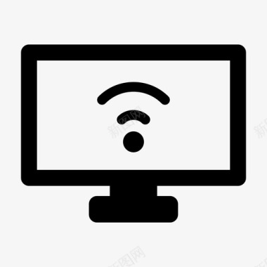 电脑信号显示器屏幕图标图标