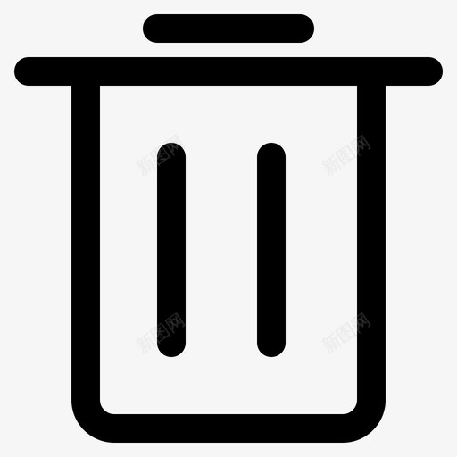 删除垃圾桶用户界面图标svg_新图网 https://ixintu.com 一卷 删除 垃圾桶 用户界面 第一