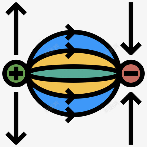 物理科学134线性颜色图标svg_新图网 https://ixintu.com 物理 物理科 科学 线性 颜色