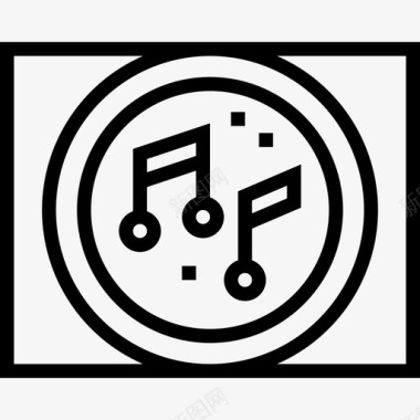 线性音乐俱乐部图标图标