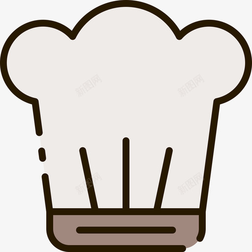 134号餐厅厨师帽线性颜色图标svg_新图网 https://ixintu.com 134号 厨师 线性 颜色 餐厅
