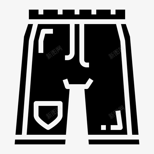 短裤服装时尚图标svg_新图网 https://ixintu.com 时尚 服装 短裤 足球 运动