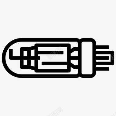 灯泡电子元件2线性图标图标