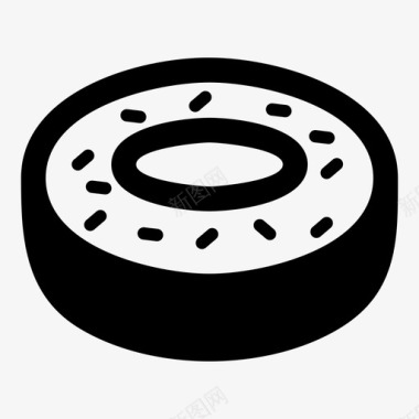 甜甜圈面包房蛋糕图标图标