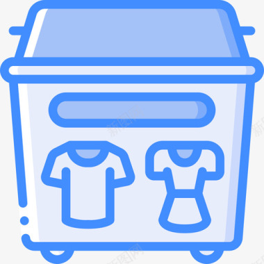 回收垃圾6蓝色图标图标
