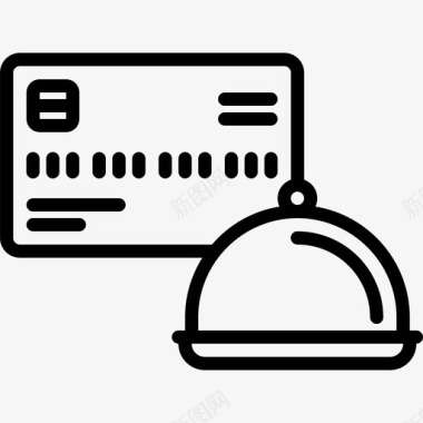 信用卡食品配送49直拨图标图标