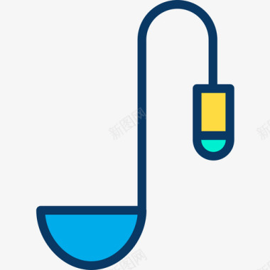 勺美食12线颜色图标图标