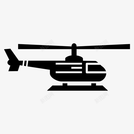 直升机飞机天空图标svg_新图网 https://ixintu.com 天空 旅行 直升机 运输 飞机