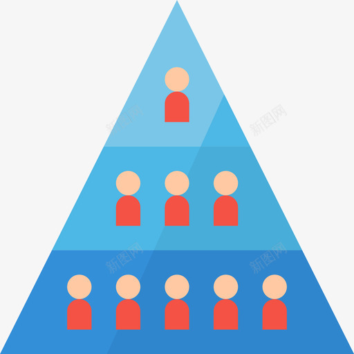 金字塔营销管理9扁平图标svg_新图网 https://ixintu.com 扁平 营销管理 金字塔