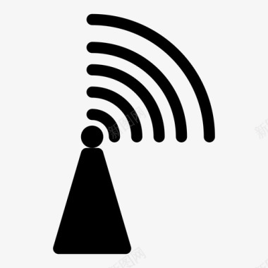 信号塔连接网络图标图标