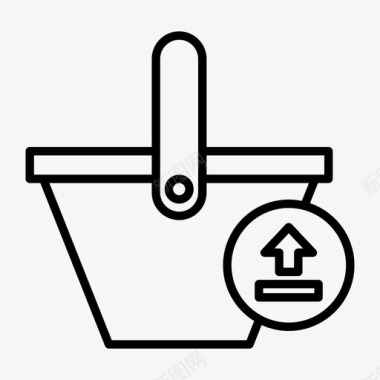 购物篮购物商店图标图标