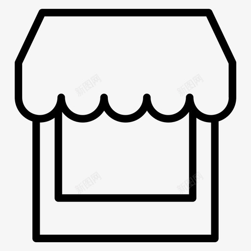 市场商业电子商务图标svg_新图网 https://ixintu.com 28个 商业 商店 图标 在线购物 市场 房子 电子商务 线路