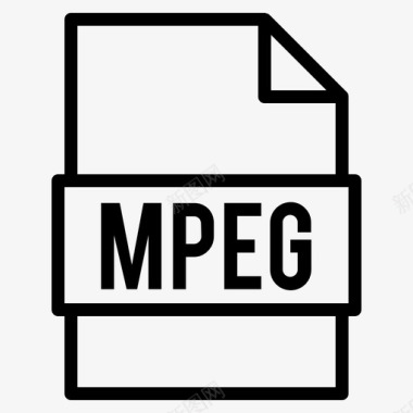 mpeg文件文件扩展名图标图标