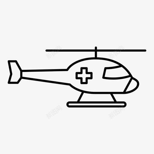 直升机飞行飞行器图标svg_新图网 https://ixintu.com 直升机 飞行 飞行器