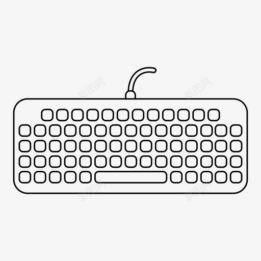 键盘计算机输入图标svg_新图网 https://ixintu.com 书写 技术 计算机 输入 键盘