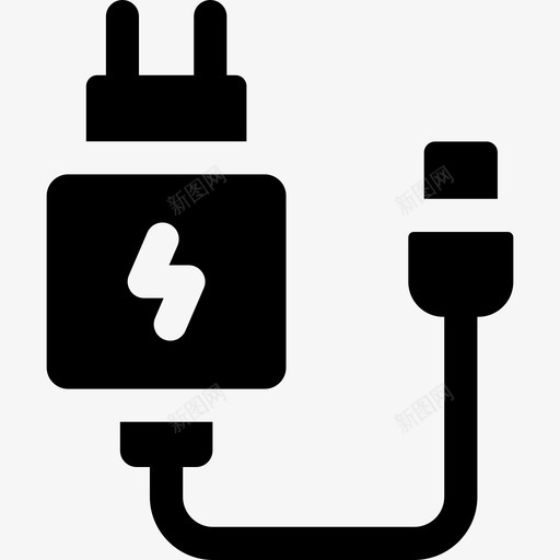 充电器行程270充满图标svg_新图网 https://ixintu.com 充满 充电器 行程
