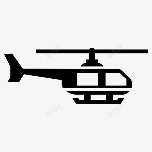 直升机飞机天空图标svg_新图网 https://ixintu.com 天空 旅行 直升机 运输 飞机