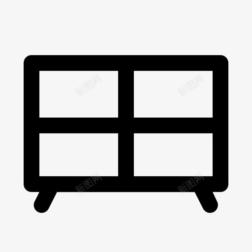 婴儿床抽屉家具图标svg_新图网 https://ixintu.com 内部 婴儿床 家具 家庭 抽屉 架子 桌子