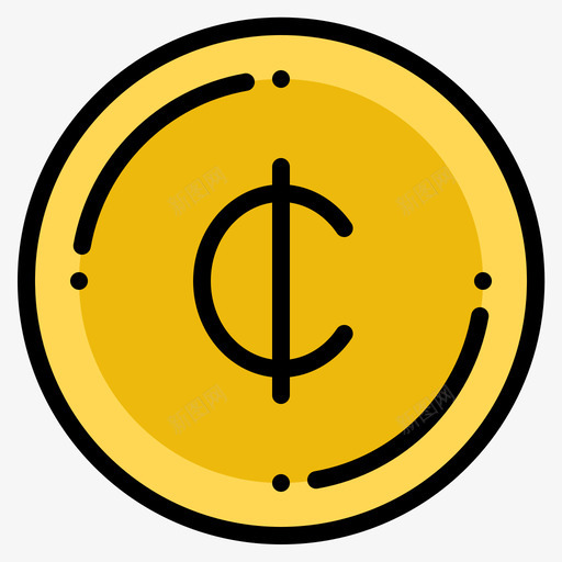 加纳货币102线形颜色图标svg_新图网 https://ixintu.com 加纳 线形 货币 颜色