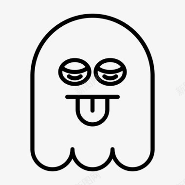 鬼魂无聊表情图标图标
