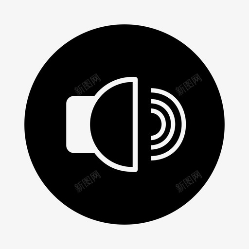 扬声器高音噪音图标svg_新图网 https://ixintu.com 噪音 图标 多媒体 扬声器 音量 高音