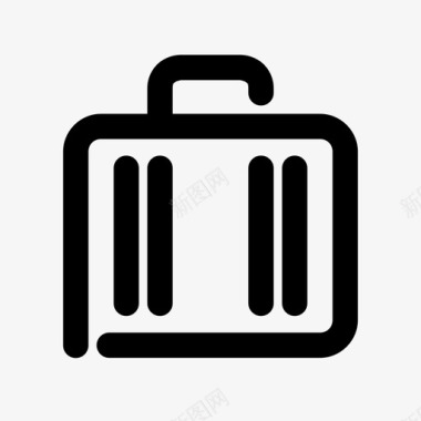 公文包职业行李图标图标