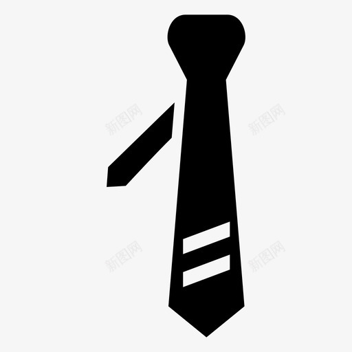 领带商务时尚图标svg_新图网 https://ixintu.com 商务 时尚服饰 服饰 领带