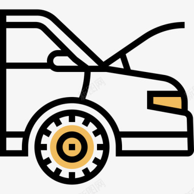 汽车汽车服务3黄影图标图标