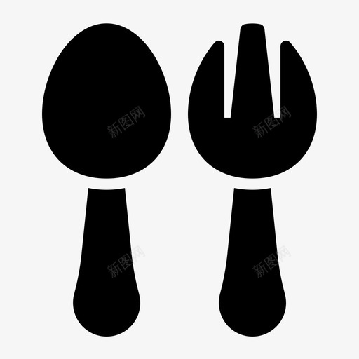 匙和叉食物厨房图标svg_新图网 https://ixintu.com 厨房 厨房用具 铭文 食物 餐厅