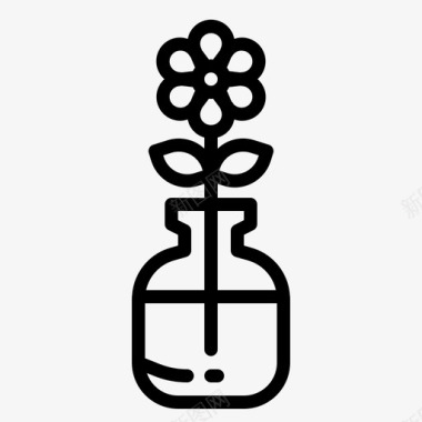 花瓶农场植物图标图标