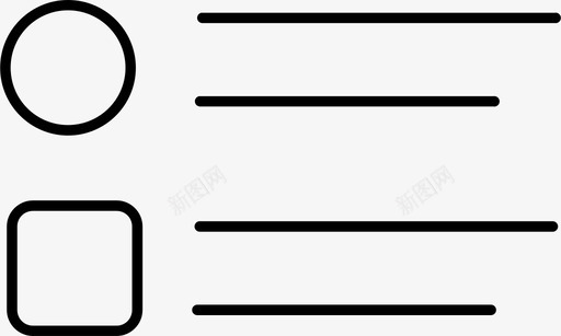 列表行菜单图标svg_新图网 https://ixintu.com 列表 导航 用户界面 菜单