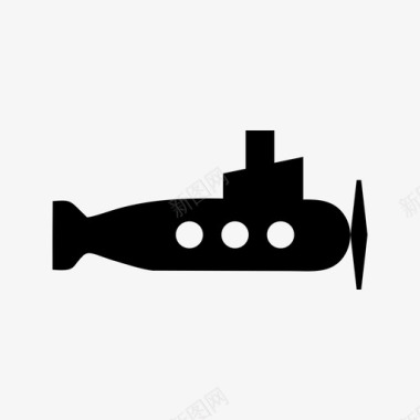 潜艇运输旅行图标图标