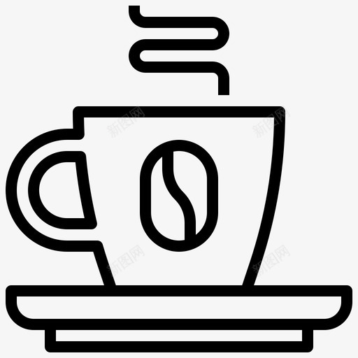 咖啡共工作空间10线性图标svg_新图网 https://ixintu.com 咖啡 工作 空间 线性