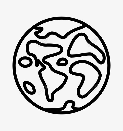 世界地球星球图标svg_新图网 https://ixintu.com 世界 农场 图标 地球 星球 游戏